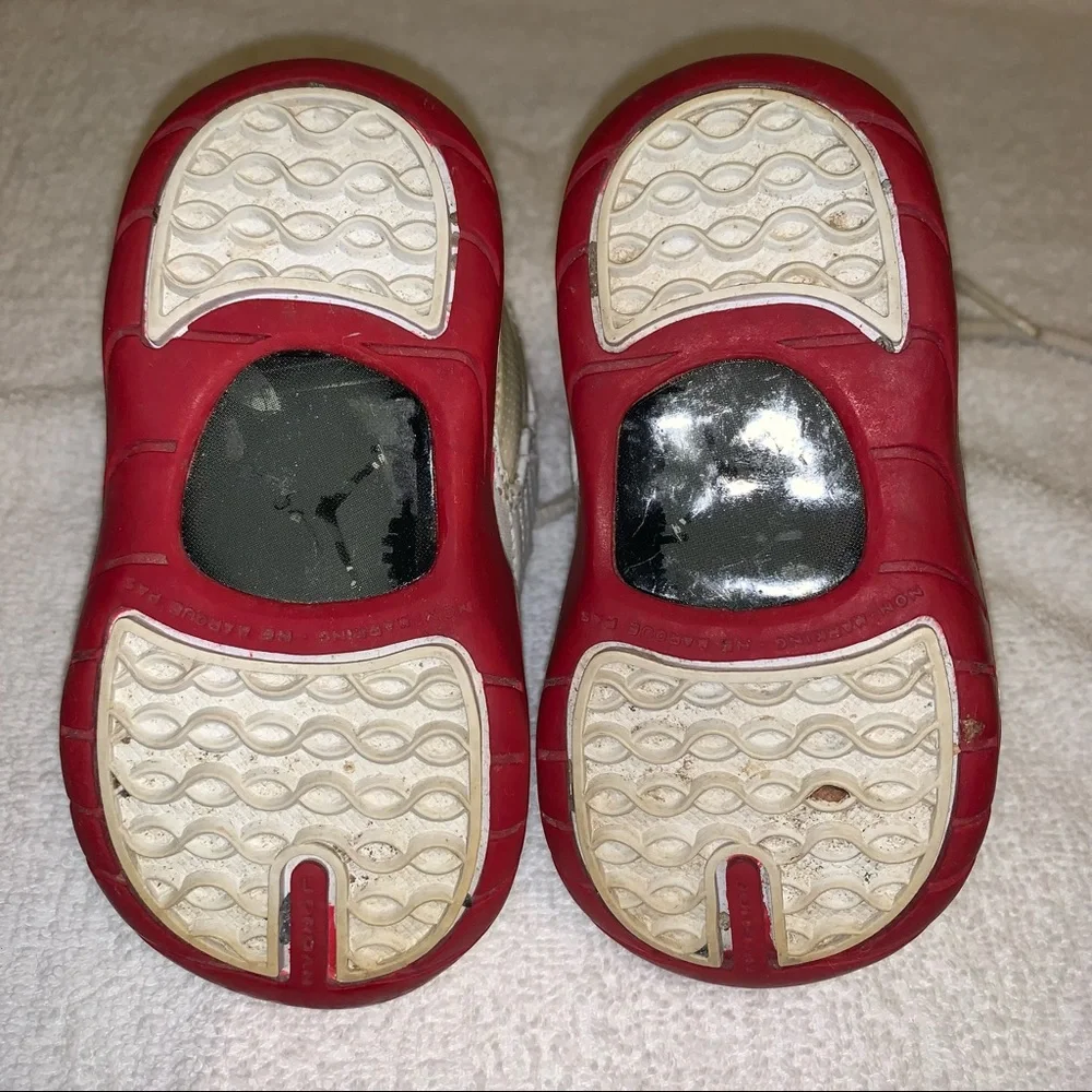 Infant 4C JORDAN B-2RUE 312526-104 White & Red True Vintage 2005 Baby Shoes